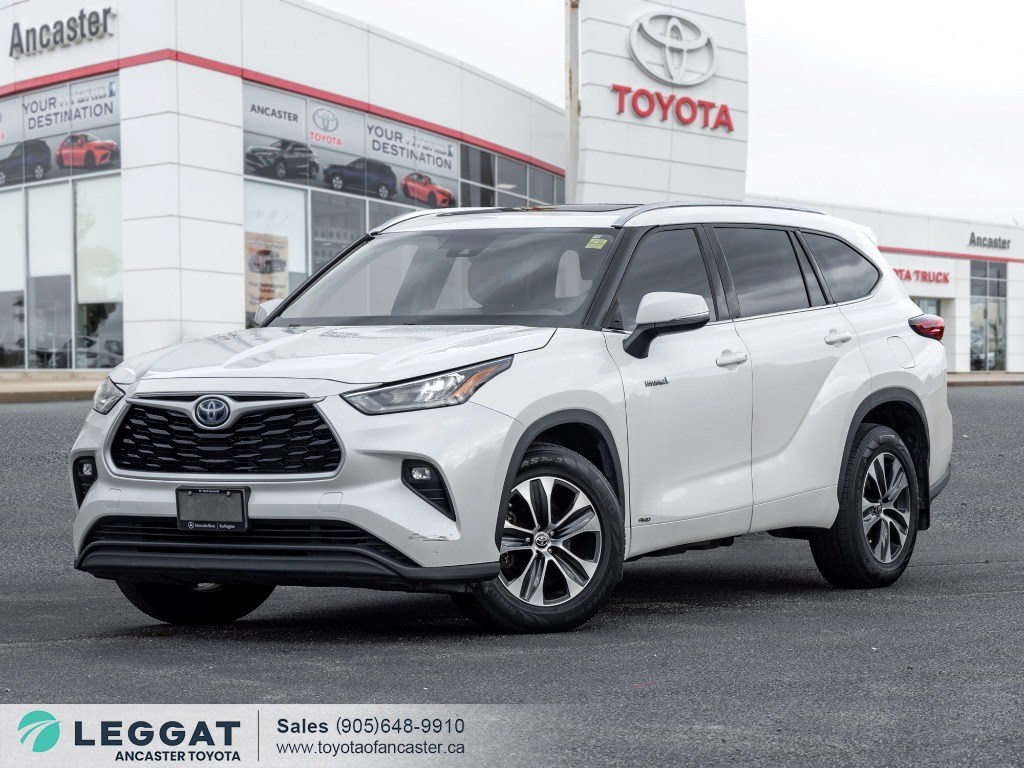 White (Blizzard Pearl) 2021 Toyota Highlander Hybrid SUV / Crossover All-Wheel Drive Automatic