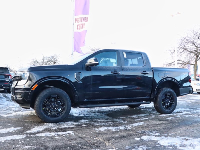2025 FORD RANGER LARIAT | 4X4 | 2.7L | BLK PKG | RUNN BRDS | TOW PK
