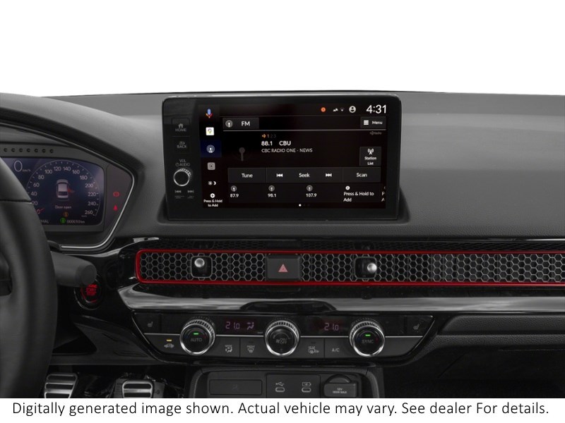 2026 Honda Civic Si Sedan Manual Interior Shot 2