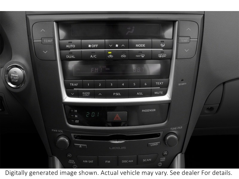 2012 Lexus Is 250 4Dr Sdn Auto AWD Interior Shot 2