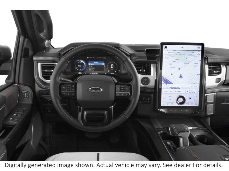 2023 Ford F-150 Lightning Platinum 4WD Supercrew 5.5' Box Interior Shot 3