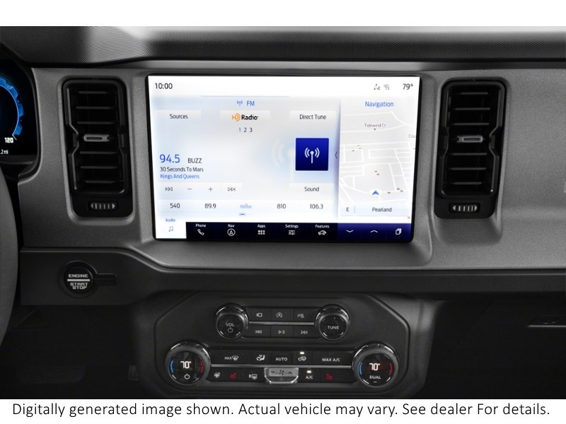 2026 Ford Bronco Outer Banks | 4X4 | 2.7L|High Pkg |Hard Top|Blk Pk Interior Shot 2