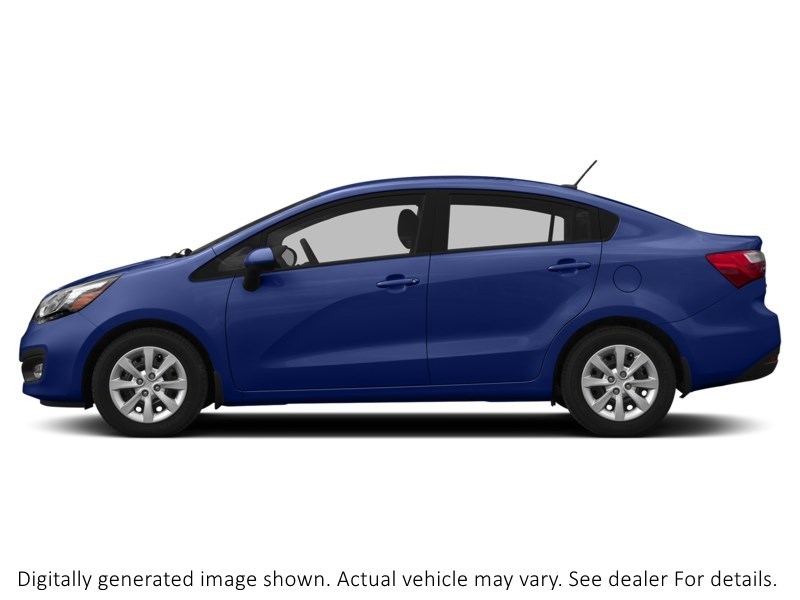 2015 KIA RIO 4DR SDN AUTO EX Tanzanite Blue Pearl  Shot 34
