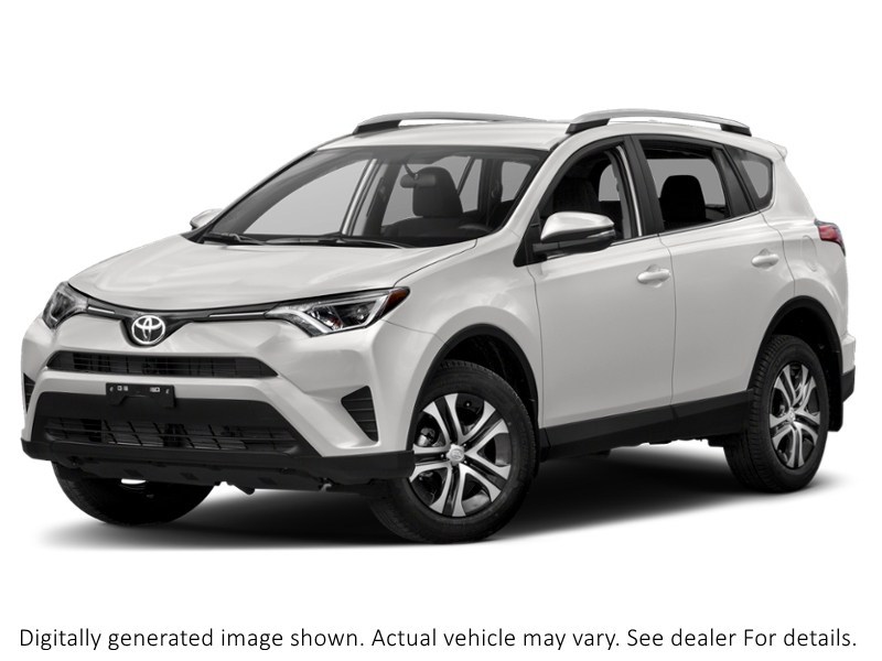 2018 Toyota Rav4 FWD LE Alpine White  Shot 1
