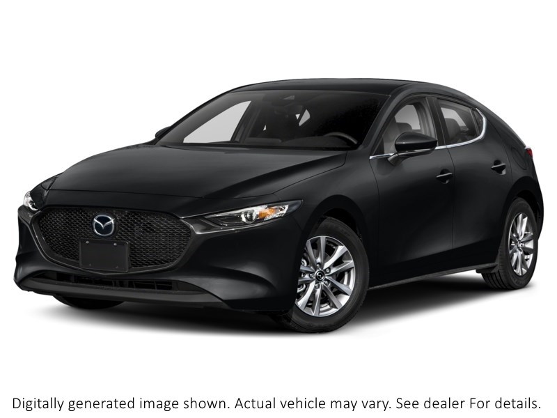 2019 MAZDA MAZDA3 SPORT GS W LUX PKG | 2.5L | ROOF | MEM SEATS | HTD STR W Jet Black Mica  Shot 4