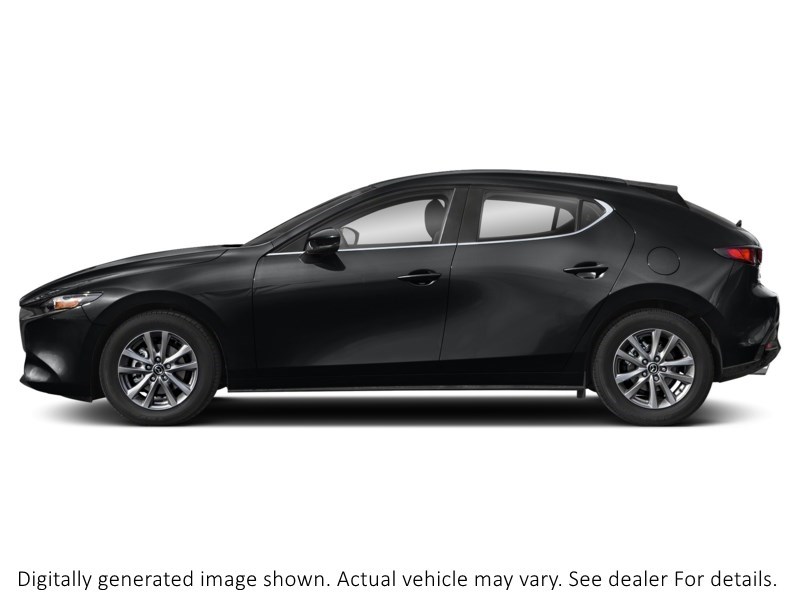 2019 MAZDA MAZDA3 SPORT GS W LUX PKG | 2.5L | ROOF | MEM SEATS | HTD STR W Jet Black Mica  Shot 3