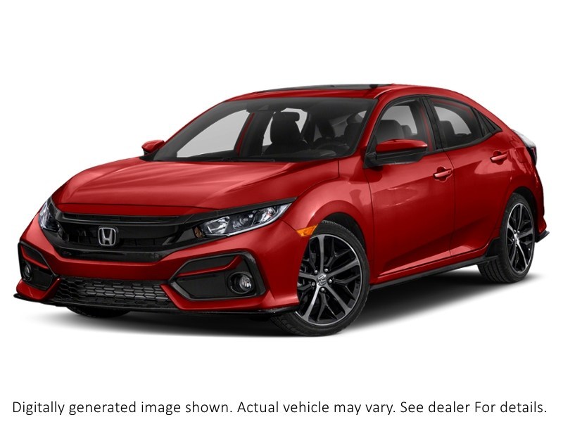 2020 Honda Civic Hatchback Sport CVT Rallye Red  Shot 24