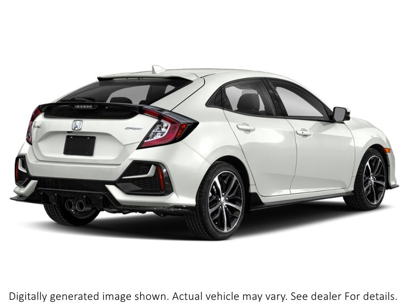 2020 Honda Civic Hatchback Sport CVT Platinum White Pearl  Shot 2