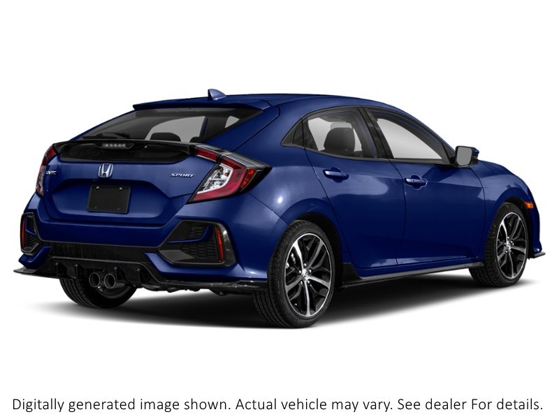 2020 Honda Civic Hatchback Sport CVT Aegean Blue Metallic  Shot 12
