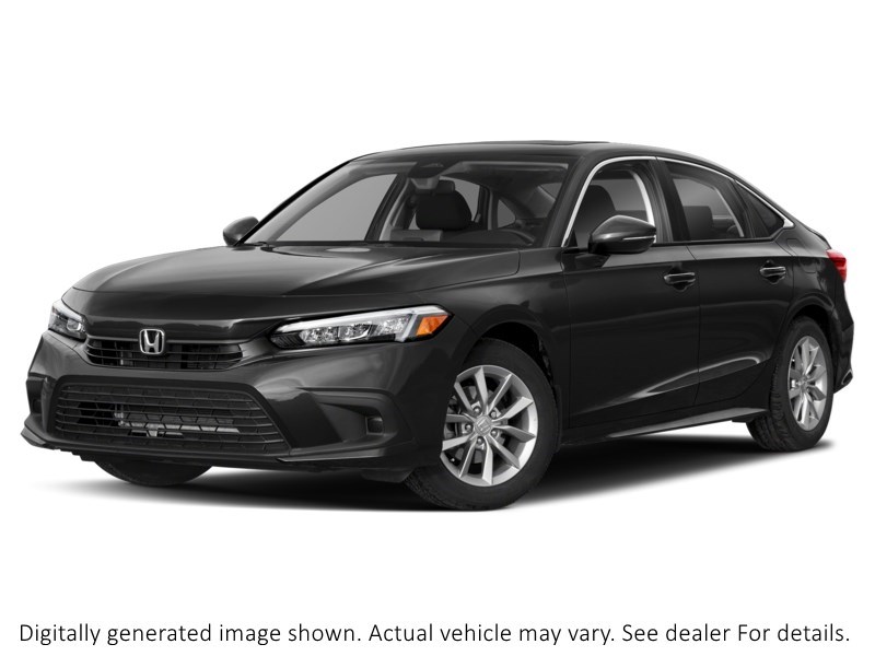 2022 Honda Civic EX CVT Crystal Black Pearl  Shot 4