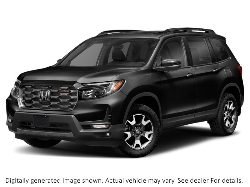2023 Honda Passport Trailsport AWD Crystal Black Pearl  Shot 10