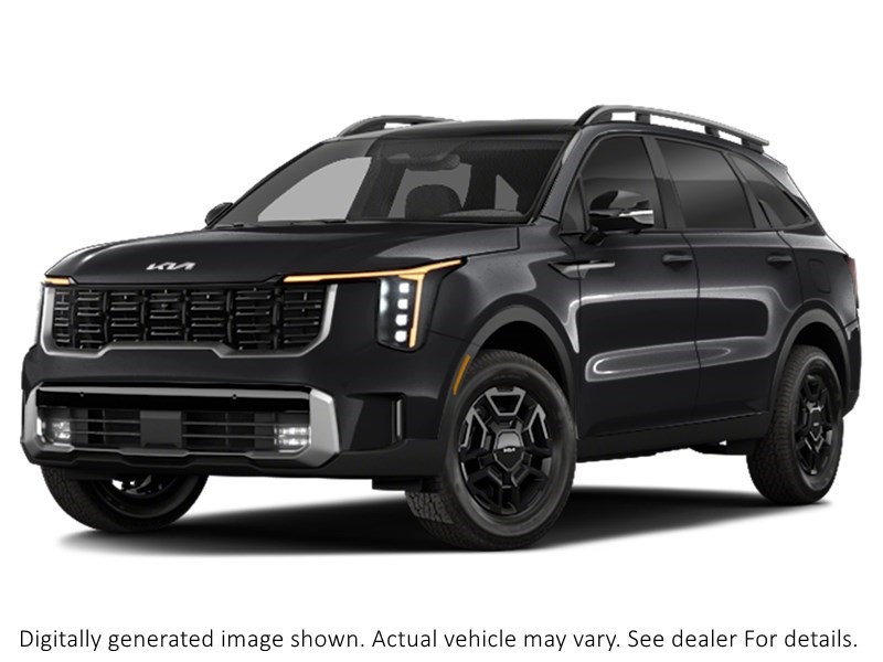 2025 Kia Sorento X-Pro AWD W/Black Interior Ebony Black  Shot 1