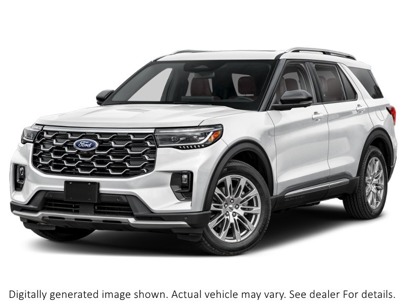 2026 Ford Explorer Platinum 4WD Space White Metallic  Shot 1