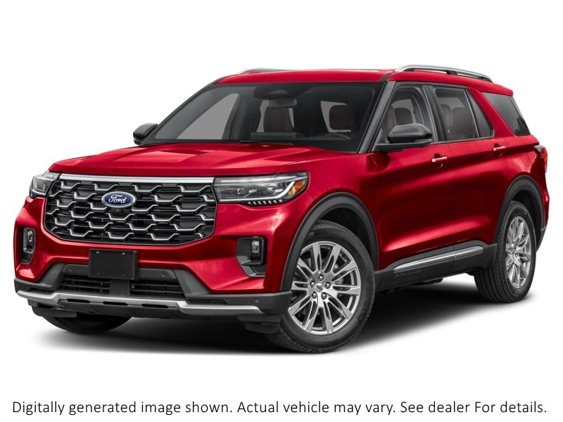 2026 Ford Explorer Platinum 4WD Rapid Red Metallic Tinted Clearcoat  Shot 4