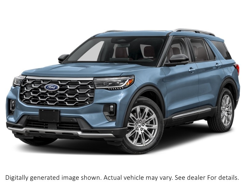 2027 Ford Explorer Platinum 4WD Vapor Blue Metallic  Shot 4