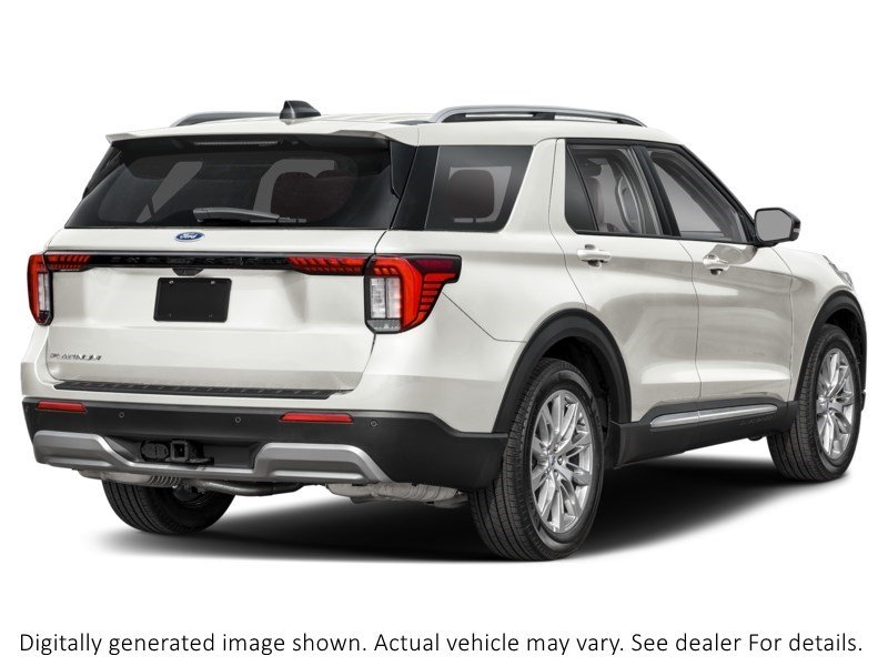 2026 Ford Explorer Platinum 4WD Star White Metallic Tri-Coat  Shot 2