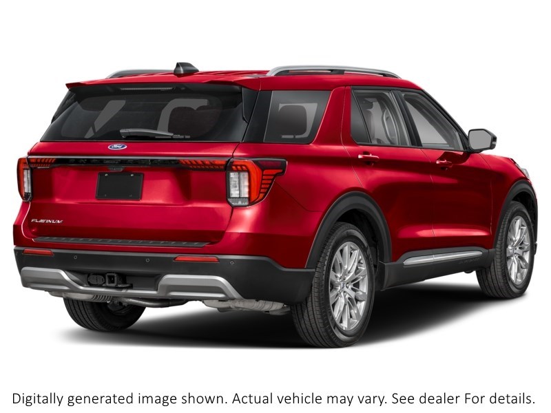 2026 Ford Explorer Platinum 4WD Rapid Red Metallic Tinted Clearcoat  Shot 2