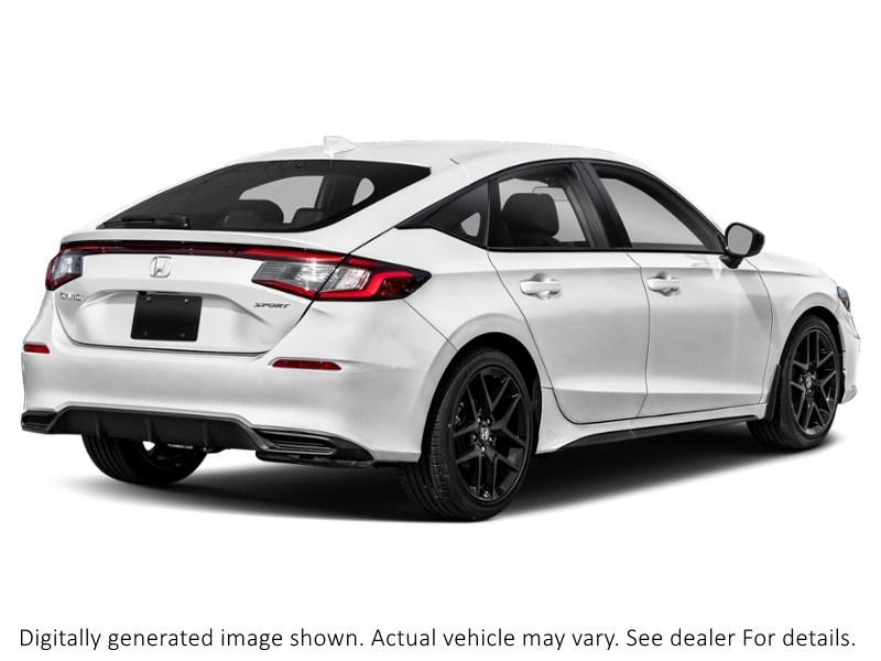 2026 Honda Civic Hatchback Sport CVT Platinum White Pearl  Shot 6