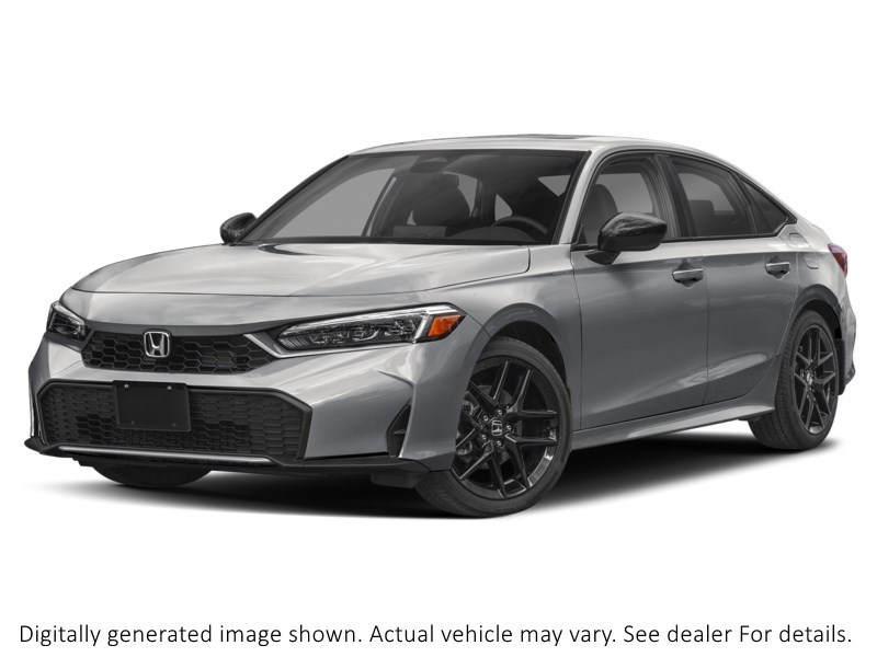 2025 Honda Civic Hybrid Sport eCVT Solar Reflection Silver Metallic  Shot 4