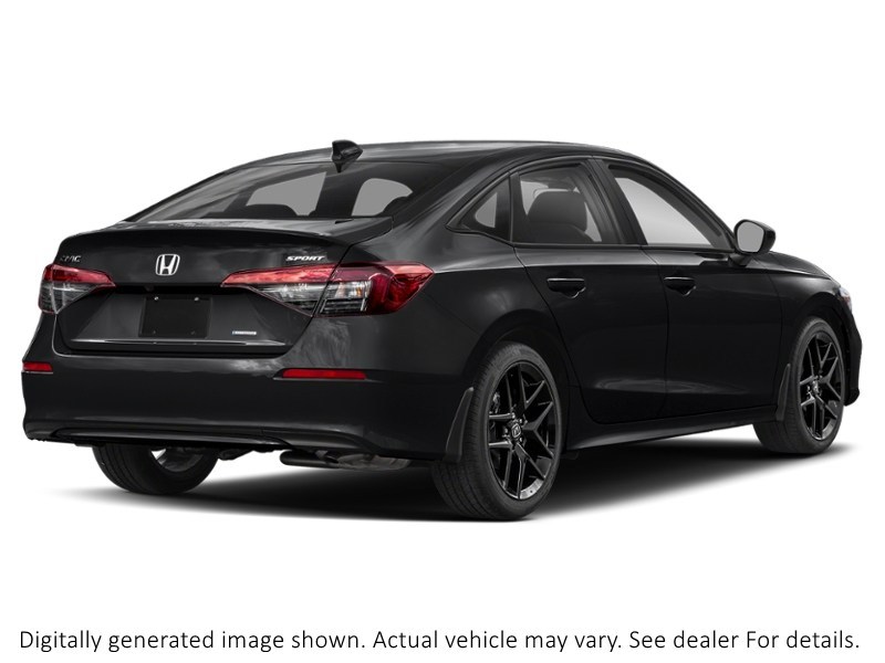 2025 Honda Civic Sedan Hybrid Sport Ecvt Crystal Black Pearl  Shot 12