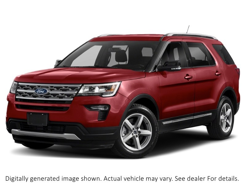 2018 Ford Explorer XLT 4WD Ruby Red Metallic Tinted Clearcoat  Shot 55