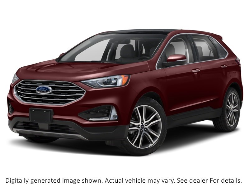 2019 Ford Edge Titanium AWD Burgundy Velvet Metallic Tinted Clearcoat  Shot 34