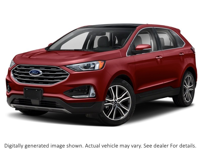 2019 Ford Edge Titanium AWD Ruby Red Metallic Tinted Clearcoat  Shot 37