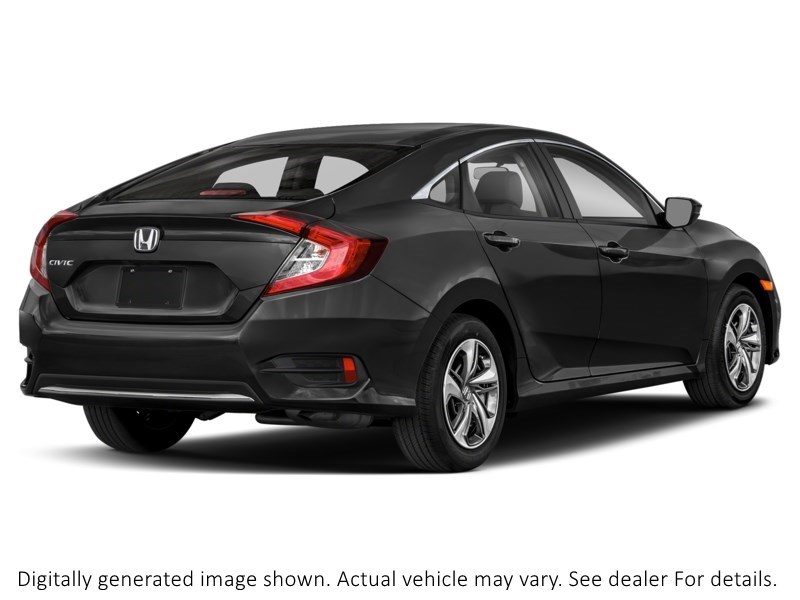 2019 Honda Civic LX CVT Crystal Black Pearl  Shot 6