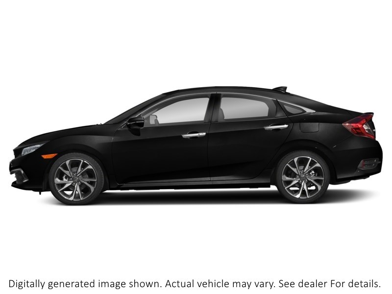 2021 Honda Civic Touring CVT Crystal Black Pearl  Shot 3