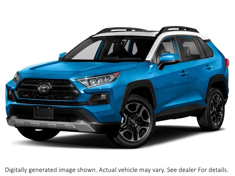 2019 Toyota Rav4 AWD Trail Blue Flame w/White Roof  Shot 7