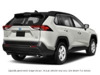 2021 Toyota Rav4 Hybrid Hybrid XLE AWD Blizzard Pearl w/Black Roof  Shot 2