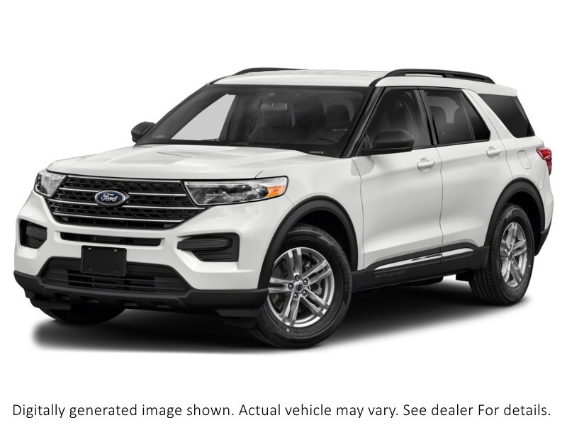 2022 Ford Explorer XLT 4WD Oxford White  Shot 4