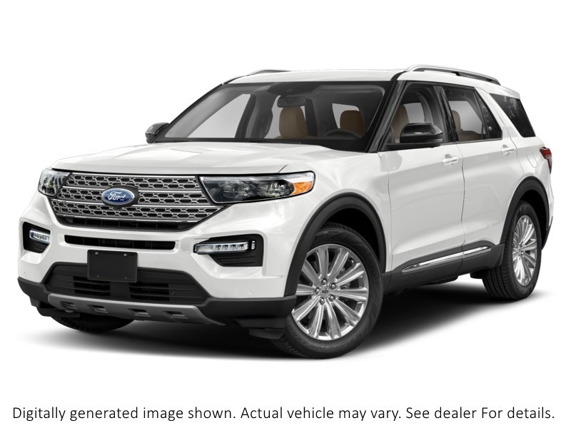2021 FORD EXPLORER LIMITED 4WD Star White Metallic Tri-Coat  Shot 1