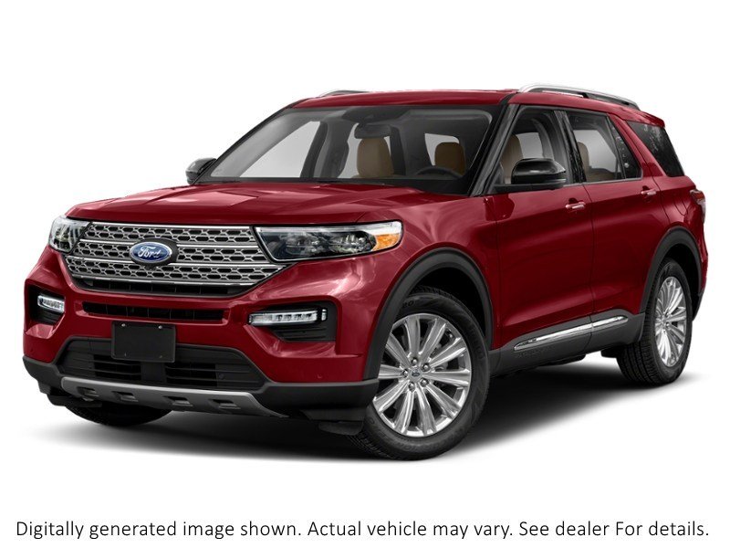 2023 Ford Explorer Limited 4WD Rapid Red Metallic Tinted Clearcoat  Shot 13