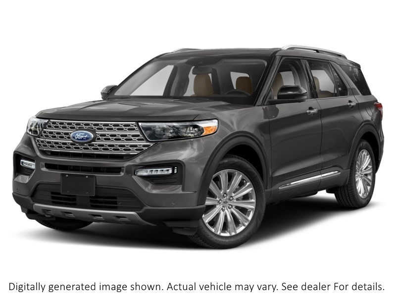 2021 Ford Explorer Limited 4WD Carbonized Grey Metallic  Shot 4