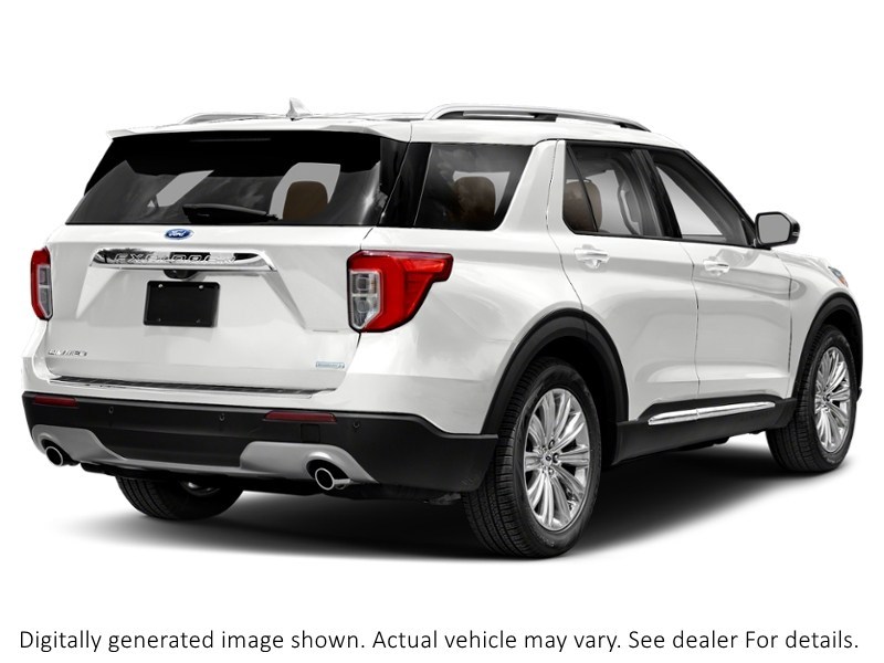 2021 Ford Explorer Limited 4WD Star White Metallic Tri-Coat  Shot 6