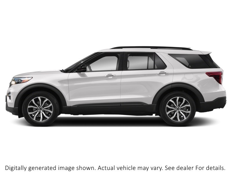 2022 FORD EXPLORER ST 4WD Star White Metallic Tri-Coat  Shot 3