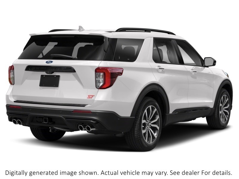 2022 FORD EXPLORER ST 4WD Star White Metallic Tri-Coat  Shot 2