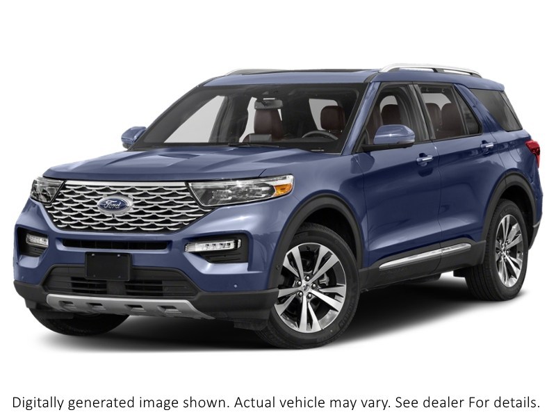 2021 Ford Explorer Platinum 4WD Infinite Blue Metallic Tinted Clearcoat  Shot 1
