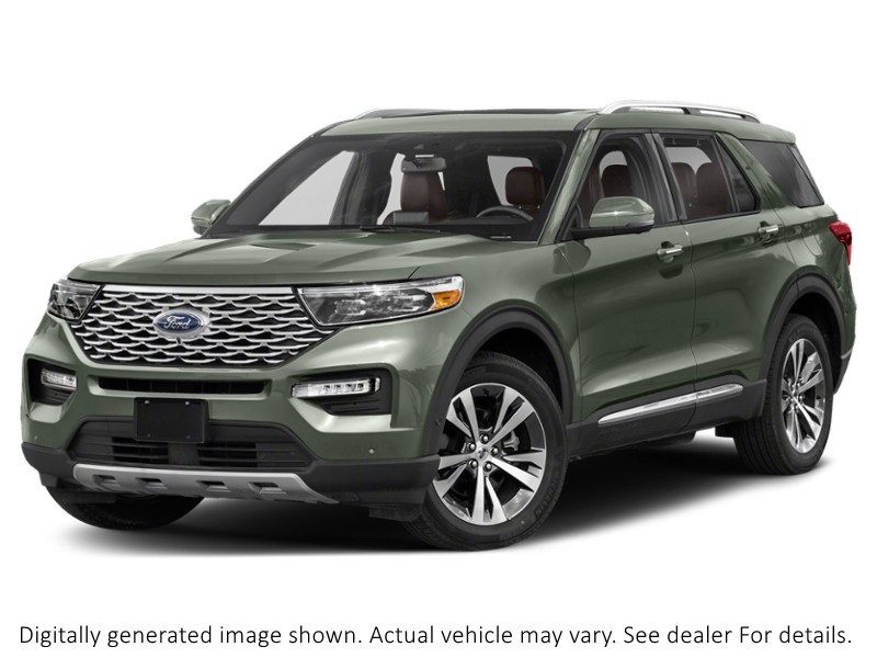2021 Ford Explorer Platinum 4WD Forged Green Metallic  Shot 26