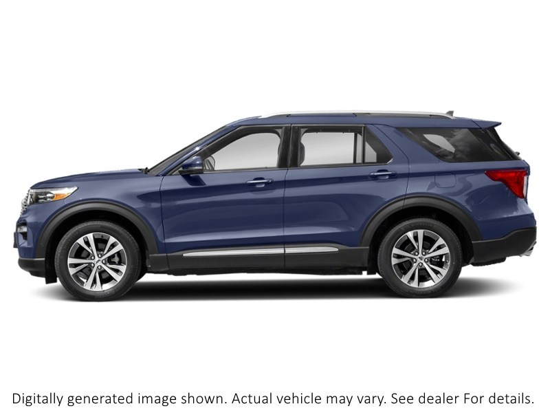 2021 Ford Explorer Platinum 4WD Infinite Blue Metallic Tinted Clearcoat  Shot 3
