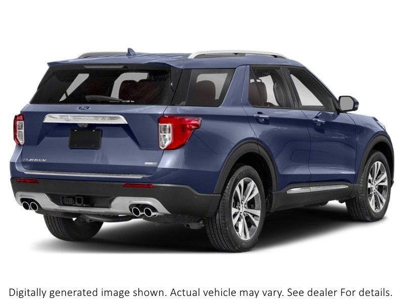 2021 Ford Explorer Platinum 4WD Infinite Blue Metallic Tinted Clearcoat  Shot 2