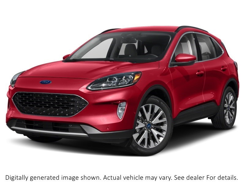 2021 Ford Escape Titanium Hybrid AWD Rapid Red Metallic Tinted Clearcoat  Shot 13