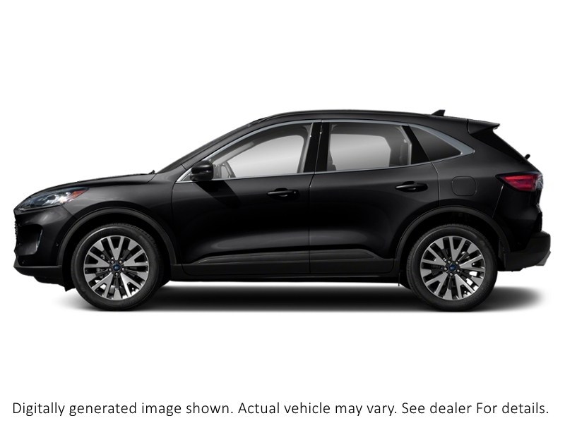 2021 Ford Escape Titanium Hybrid AWD Agate Black Metallic  Shot 3