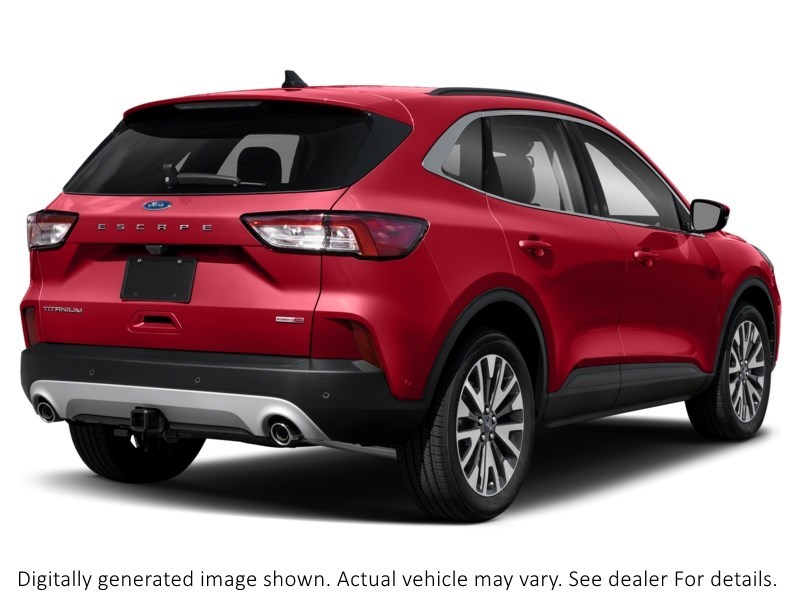 2020 Ford Escape Titanium Hybrid AWD Rapid Red Metallic Tinted Clearcoat  Shot 2