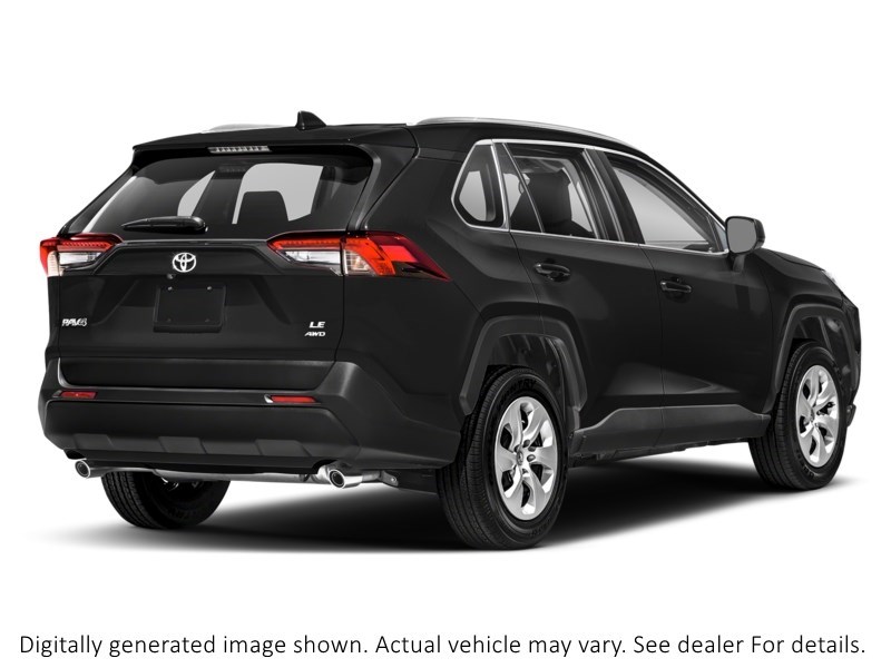 2020 Toyota Rav4 LE AWD Midnight Black Metallic  Shot 6