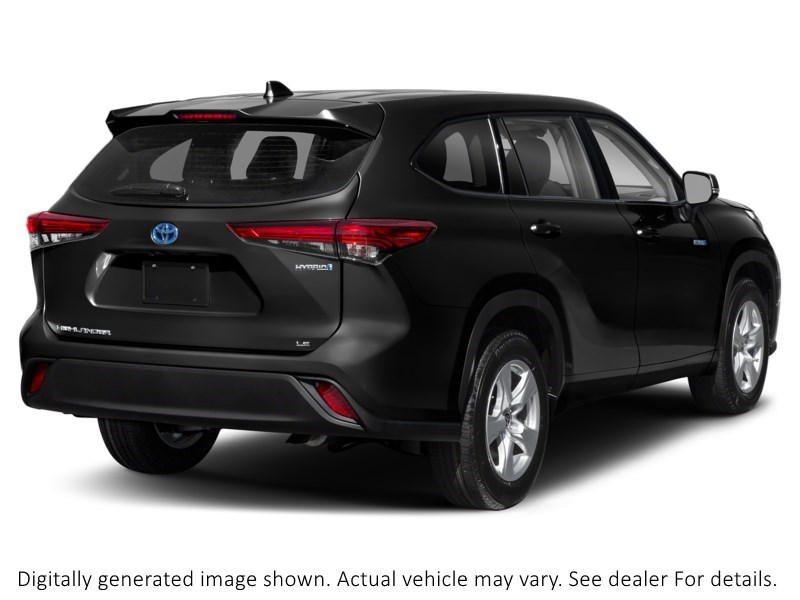 2021 Toyota Highlander Hybrid Hybrid XLE AWD Midnight Black Metallic  Shot 2