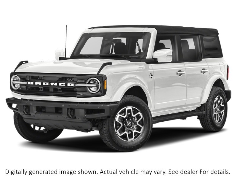 2022 Ford Bronco Outer Banks | 4X4 | 2.3L |Lux Pkg |Hard Tp|Leather Oxford White  Shot 1