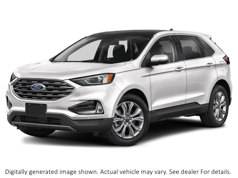 2021 FORD EDGE TITANIUM AWD Star White Metallic Tri-Coat  Shot 4