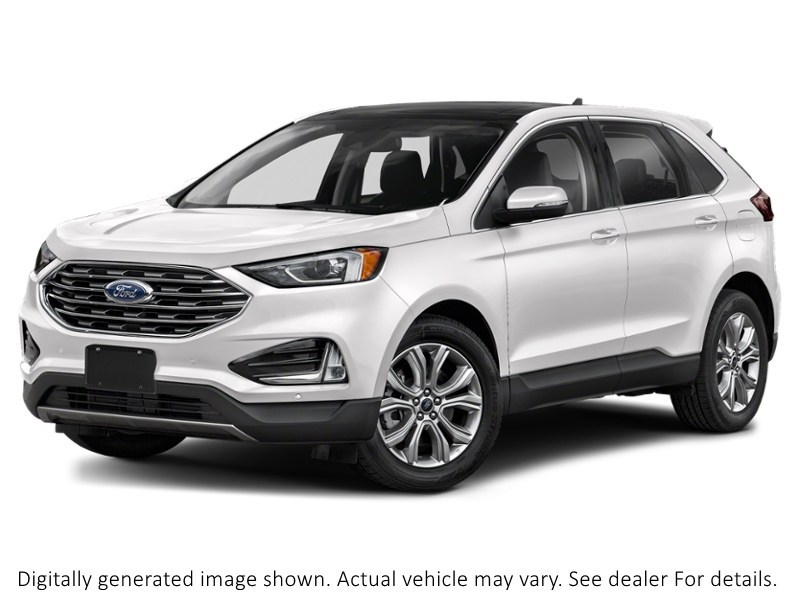 2022 Ford Edge Titanium AWD Star White Metallic Tri-Coat  Shot 4